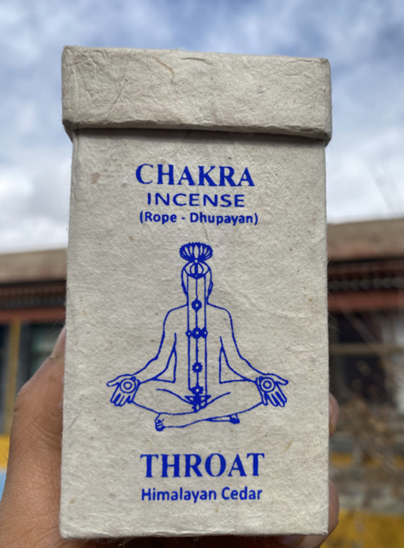 Authentic Nepalese and Indian 7 Chakras Rope Incense with Lotus Incense Holder - Organic Plant-Based Fragrance for Meditation and Relaxation