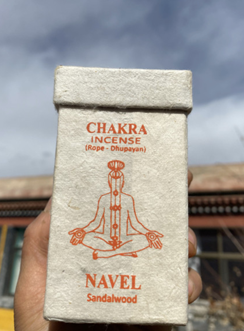 Authentic Nepalese and Indian 7 Chakras Rope Incense with Lotus Incense Holder - Organic Plant-Based Fragrance for Meditation and Relaxation