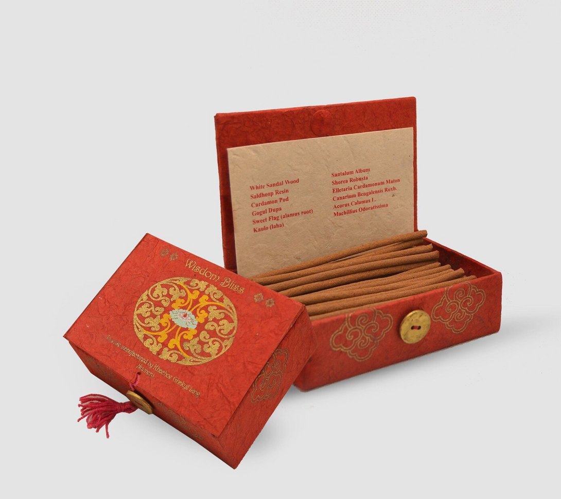 Introducing the Wisdom Extreme Incense Gift Box with Natural Handmade Herbal Fragrances from Khachoe Nunnery in Nepal