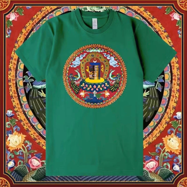 Kalachakra Lotus Wheel Unisex T-shirt - 5 Colors