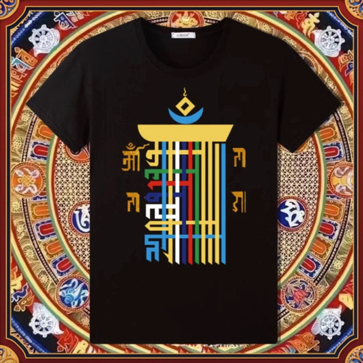 Kalachakra Unisex T-shirt - 5 Colors Buddhist Apparel Dharma Clothings