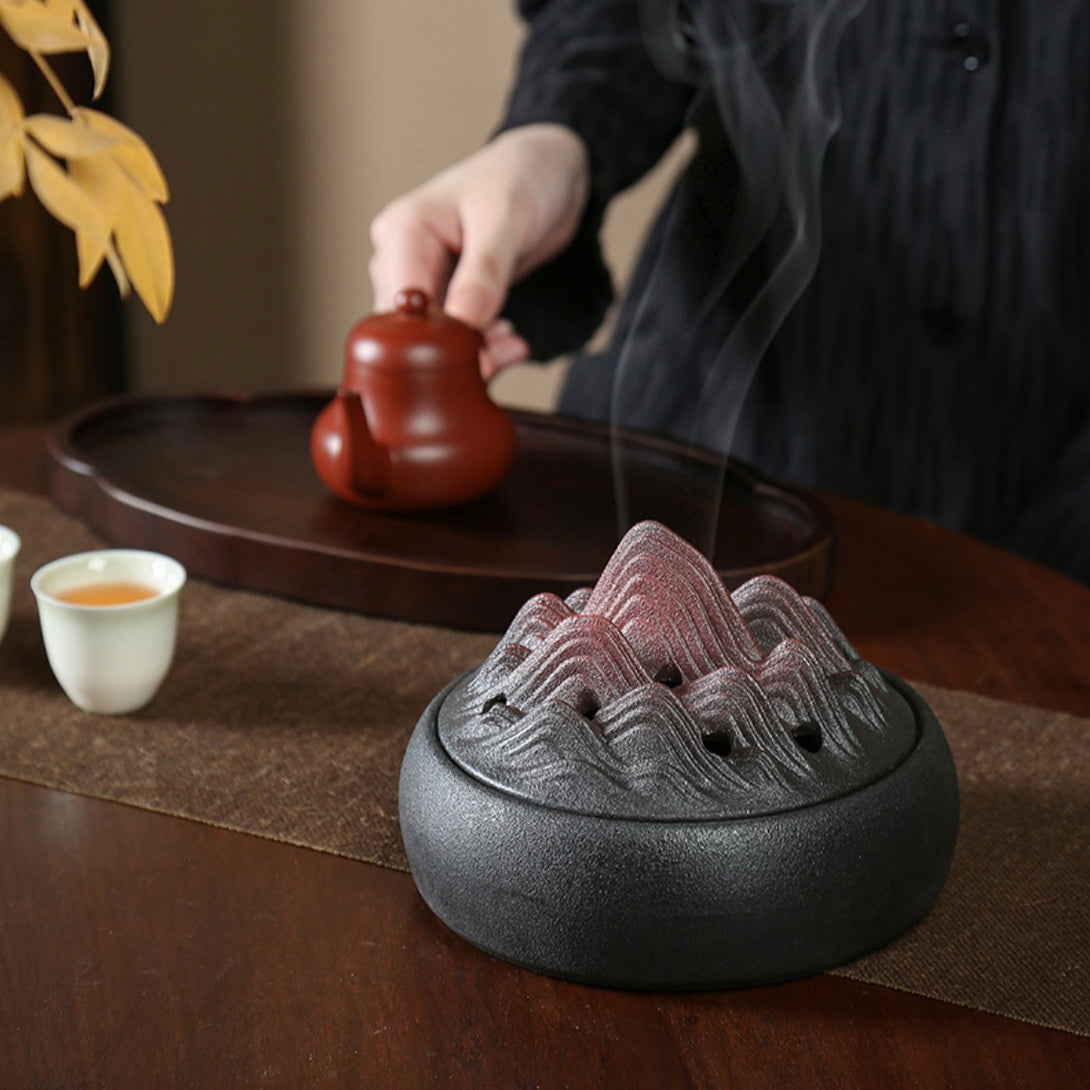 Scenic Splendor Large Ceramic Incense Burner  | Zen Zone Buddhist ShopScenic Splendor Large Ceramic Incense Burner  | Zen Zone Buddhist Shop