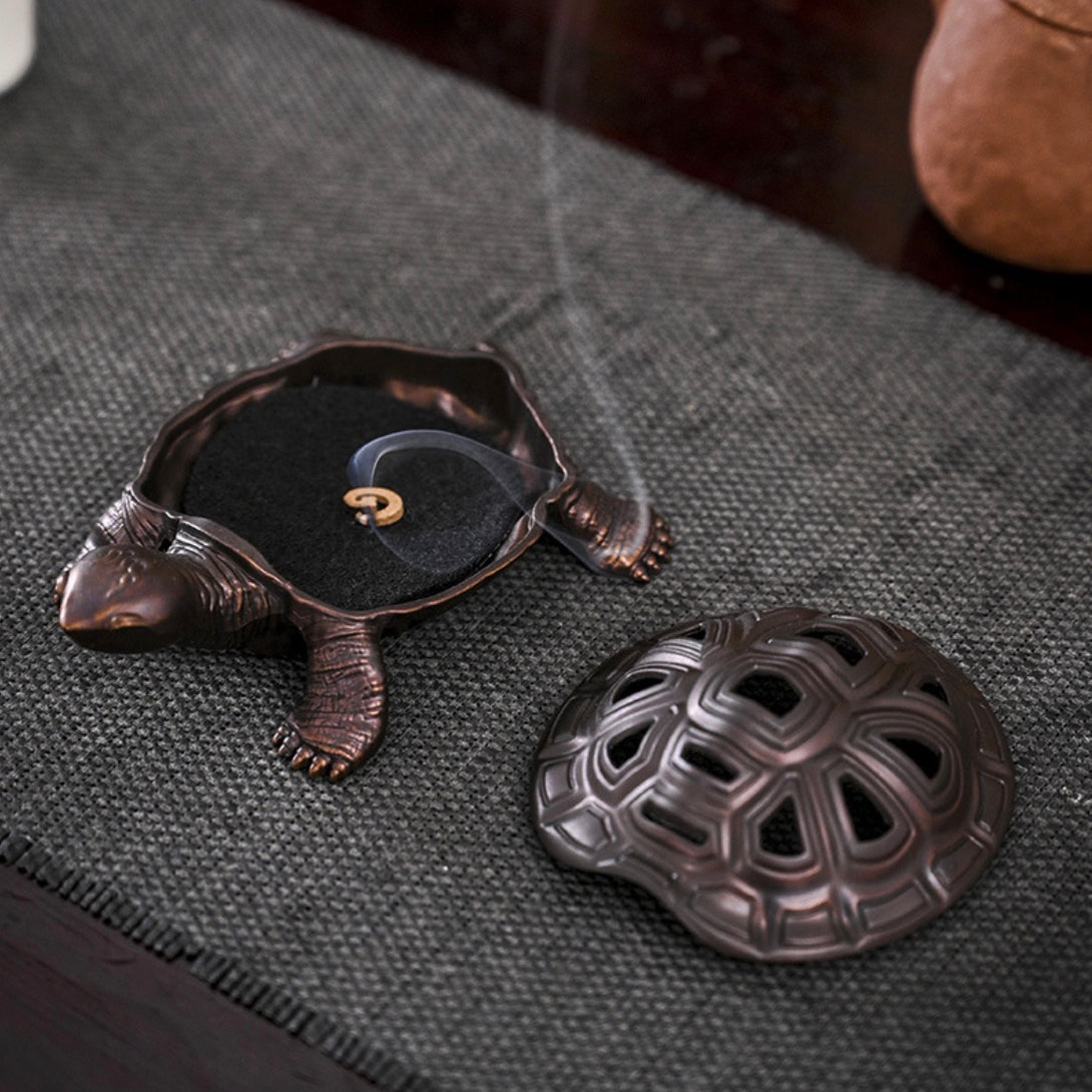 Timeless Elegance Copper Turtle Feng Shui Incense Burner | Zen Zone Buddhist Shop