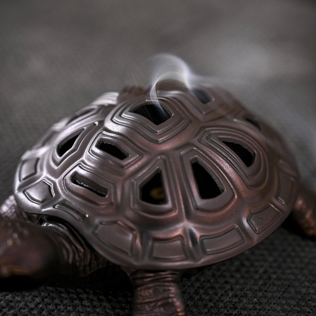 Timeless Elegance Copper Turtle Feng Shui Incense Burner | Zen Zone Buddhist Shop