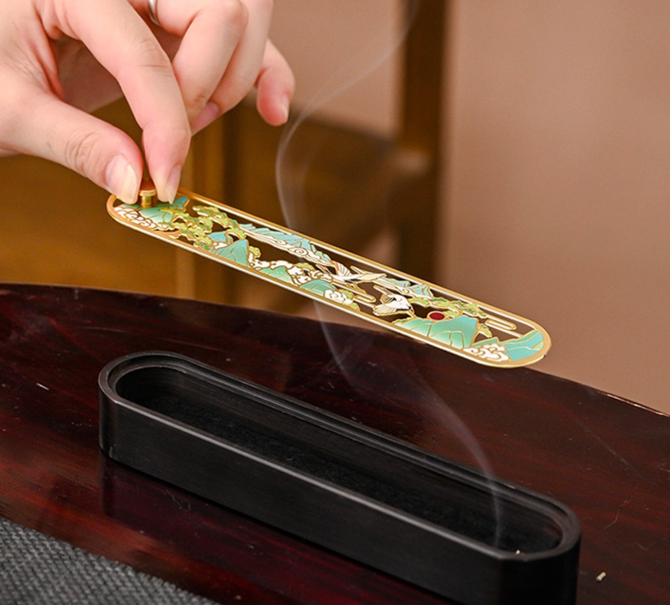 Poetic Ebony Incense Holder Box - Exquisite Styles | Zen Zone