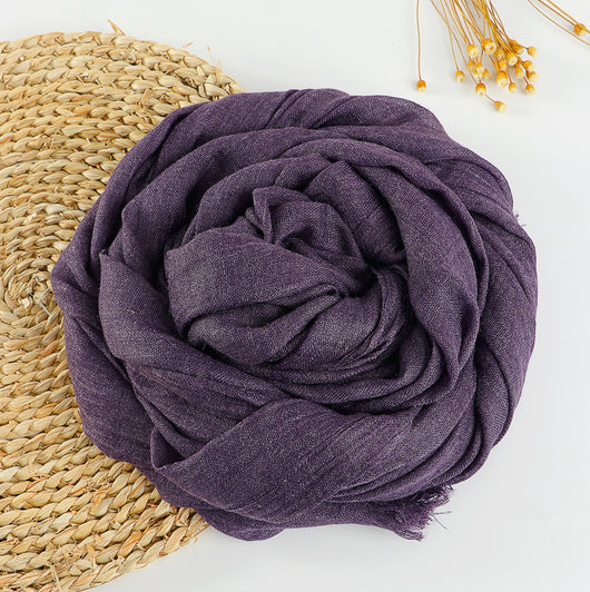 Zen Cotton and Linen Meditation Scarf - Embrace Serenity in 37 Colors | Zen Zone Buddhist Shop