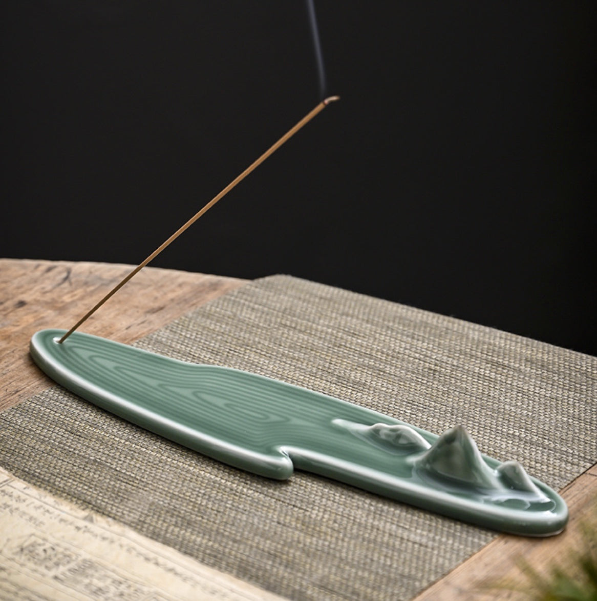 Tranquil Landscape Ceramic Incense Sticks Holder | Zen Zone