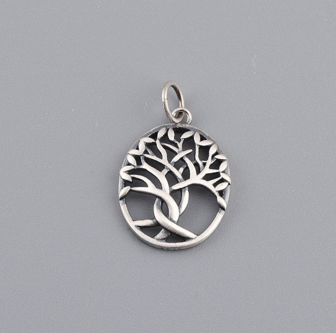 S925 Thai Silver Craftsmanship Sterling Silver Life Tree Energy Pendant | Spirtual Jewellery | Zen Zone Buddhist Shop