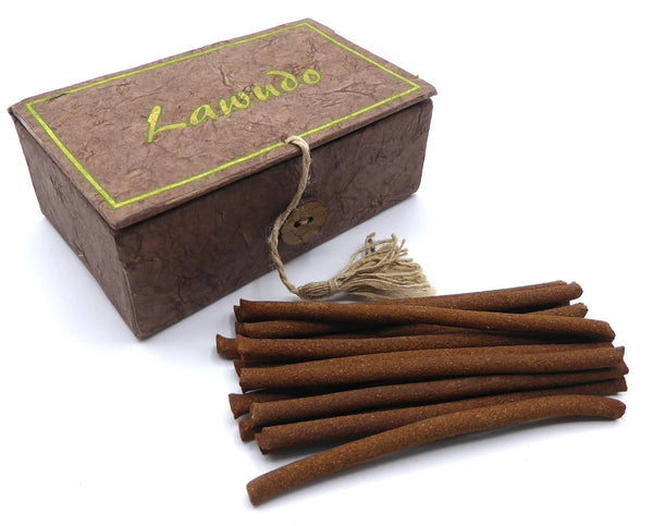 Lawudo Handmade Nepalese Herbal Incense By Buddhist Nuns - Non Toxic, Chemical Free, All Natural Incense Sticks. Hand Rolled Himalayan Juniper, Rhododendron, Cedar and Kaulo