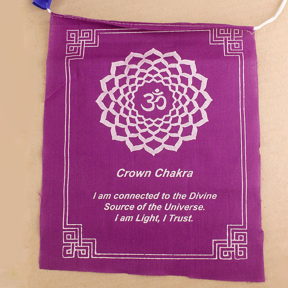 Tibetan Seven Chakra Rainbow Flag - Enhance Your Spiritual Connection